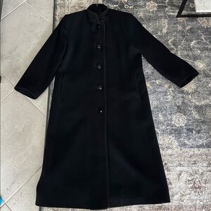 Fleurette Neiman Marcus Cashmere Black Coat